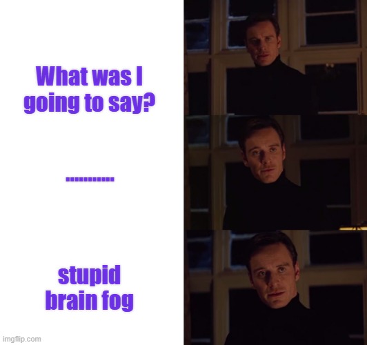 perfection | What was I going to say? ........... stupid brain fog | image tagged in perfection | made w/ Imgflip meme maker