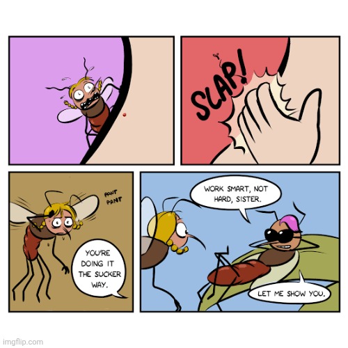 SLAP | image tagged in slap,bugs,bug,sister,comics,comics/cartoons | made w/ Imgflip meme maker