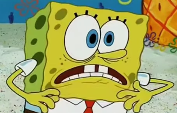 SpongeBob Shocked Blank Meme Template