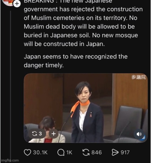 I Like Japan, they don't even want a dead Muslim | made w/ Imgflip meme maker