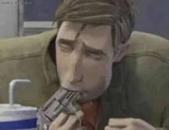 Peter Parker gun in mouth | image tagged in peter parker gun in mouth | made w/ Imgflip meme maker
