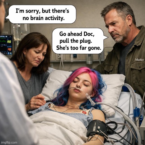 They're all braindead | Marko | image tagged in memes,mostly lefty white women,leftism is brain rot,poison circulating thru the bloodstream,fjb voters kissmyass | made w/ Imgflip meme maker