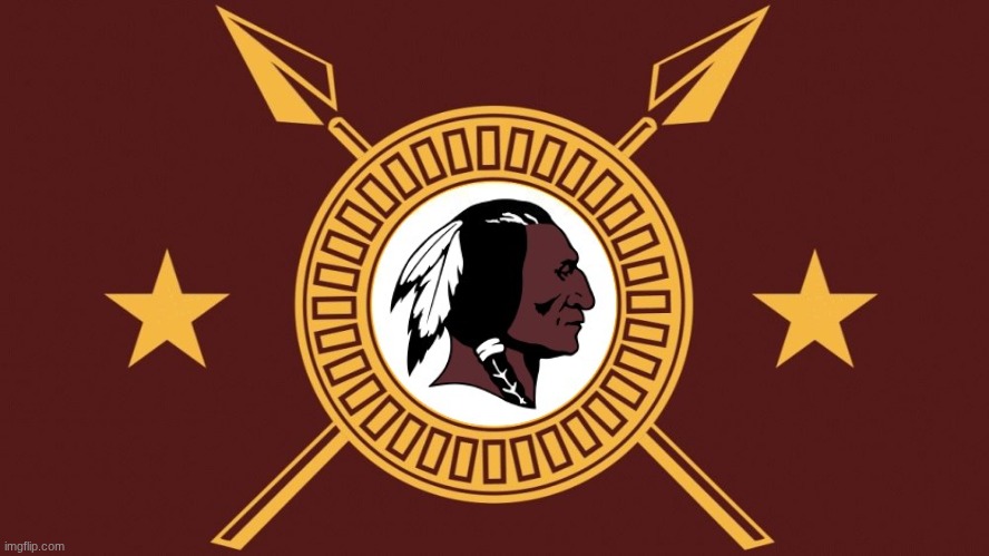 commanders logo meme | image tagged in redskins,washington redskins,nfl memes,nfl,sports,football | made w/ Imgflip meme maker