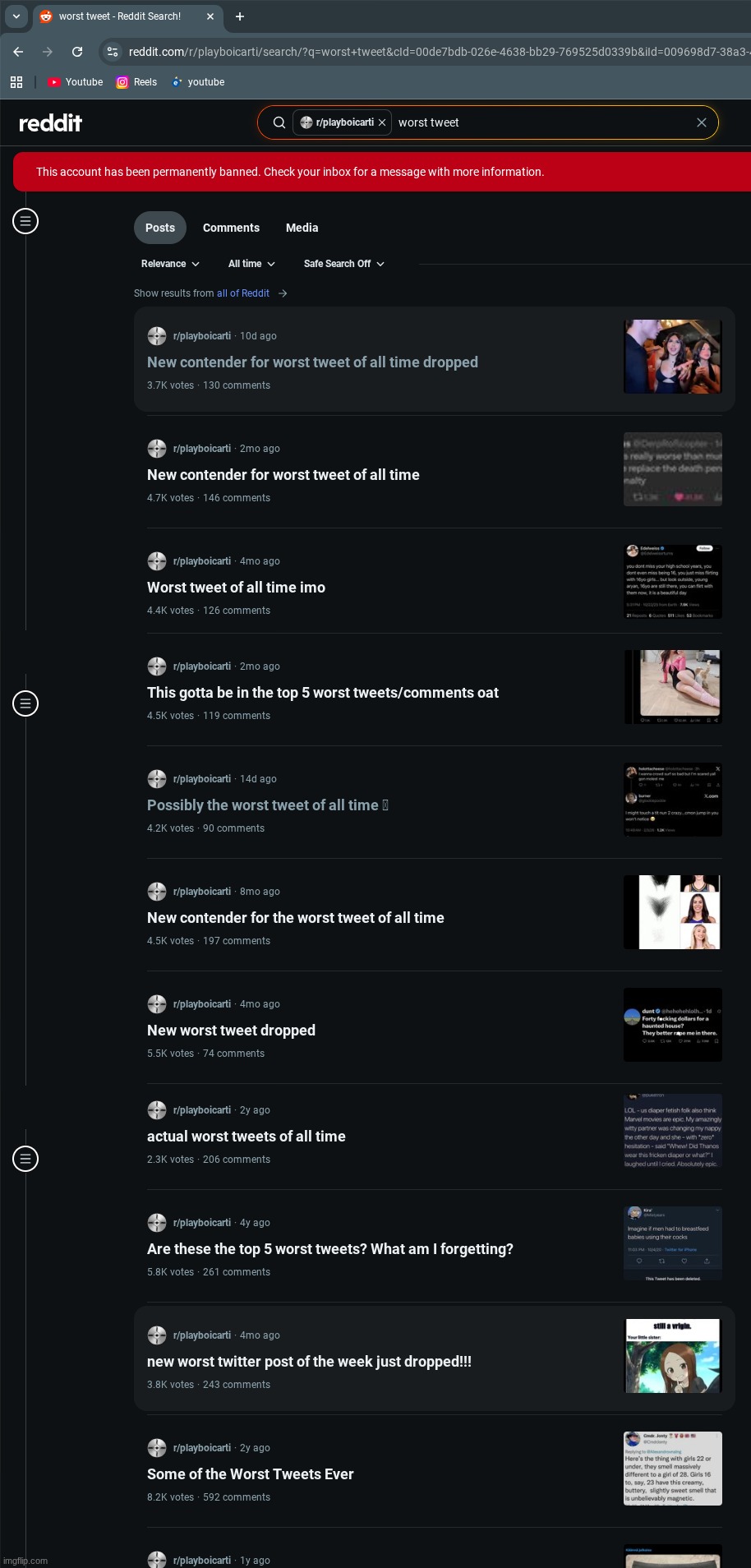 carti sub when carti isn't making music: | made w/ Imgflip meme maker