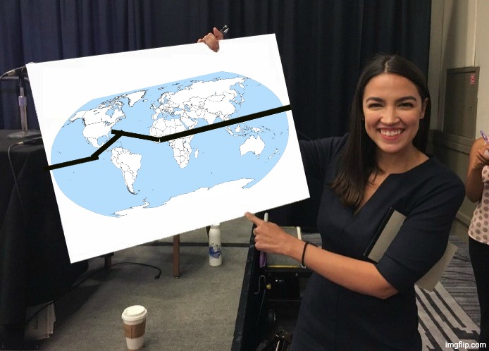 AOC south of the Equator Blank Meme Template