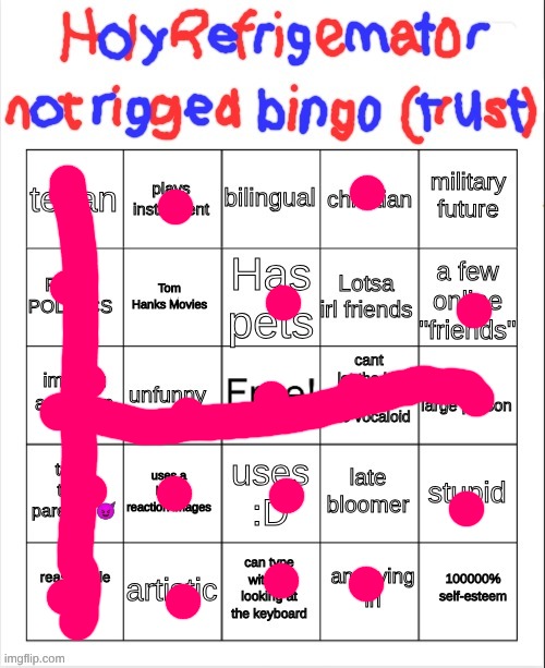 HolyRefrigemator Bingo Version Too Many | image tagged in holyrefrigemator bingo version too many | made w/ Imgflip meme maker