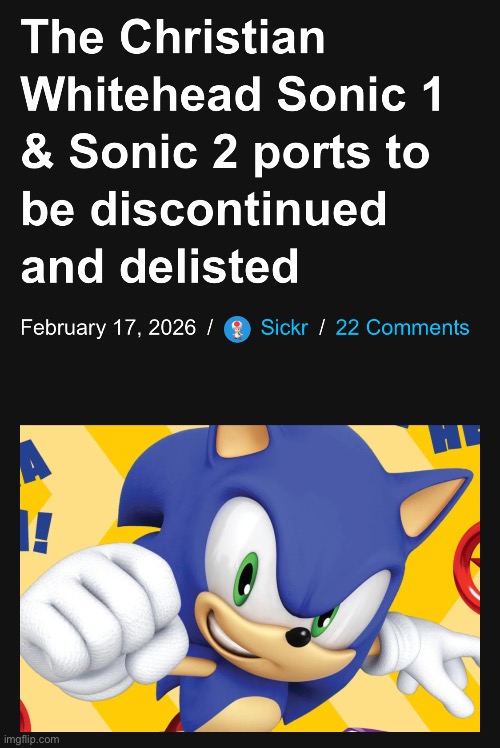 Delisting games is SEGA’s speciality | made w/ Imgflip meme maker