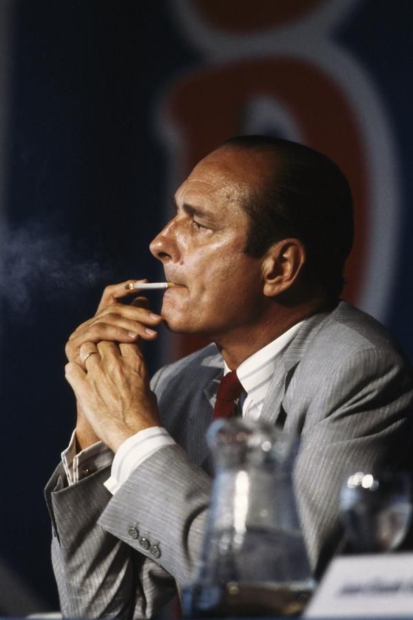 Jacques CHIRAC Smoking Blank Meme Template