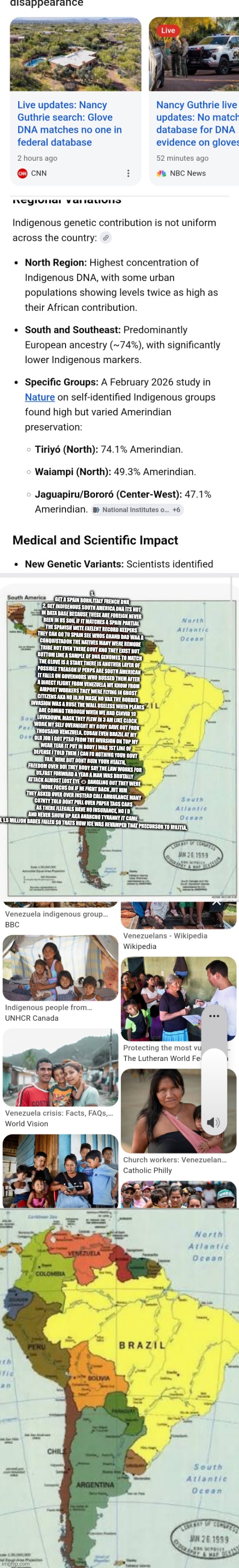 Victim of the illegal invasion not giving up on Guthrie, offers unparalleled data | 1. GET A SPAIN BORN,ITALY FRENCH DNA 2. GET INDIGENOUS SOUTH AMERICA DNA ITS NOT IN DATA BASE BECAUSE THESE ARE FOREIGN NEVER BEEN IN US SOIL IF IT MATCHES A SPAIN PARTIAL  THE SPANISH WETE EXELENT RECORD KEEPERS THEY CAN GO TO SPAIN SEE WHOS GRAND DAD WAA A CONQUISTADOR THE NATIVES MANY WERE REMORE TRIBE NOT EVEN THERE GOVT KNO THEY EXIST BUT BOTTOM LINE A SAMPLE OF DNA GENOMES TO MATCH THE GLOVE IS A START THERE IS ANOTHER LAYER OF POSSIBLE TREASON IF PERPS ARE SOUTH AMERICAN IT FALLS ON GOVERNORS WHO BUSSED THEM AFTER A DIRECT FLIGHT FROM VENEZUELA WE KNOW FROM AIRPORT WORKERS THEY WERE FLYING IN GHOST CITEZENS AKA NO ID,NO MASK NO VAX THE BORDER INVASION WAS A RUSE THE WALL USELESS WHEN PLANES ARE COMING THROUGH WHEN WE HAD CINVID 19 LOVKDOWN, MASK THEY FLEW IN 3 AM LIKE CLOCK WORK MY SELF OVERNIGHT MY BODY GAVE OUT FROK THOUSAND VENEZUELA, CUBAN EVEN BRAZIL AT MY OLD JOB I GOT PTSD FROM THE INVASION ON TOP MY WEAR TEAR IT PUT IN BODY I WAS 1ST LINE OF DEFENSE I TOLD THEM I CAN FO NOTHING YOUR GOVT FAIL  MINE BUT DONT RUIN YOUR HEALTH, FREEDOM OVER DUI THEY BODY SAY THE LAW WORKS FOR US,FAST FORWARD A YEAR A MAN WAS BRUTALLY ATTACK ALMOST LOST EYE 👁 DANGLING OUT THEY WERE MORE FOCUS ON IF HE FIGHT BACK ,HIT HIM THEY ASKED OVER OVER INSTEAD CALL AMBULANCE MANY CO7NTY TOLD DONT PULL OVER PAPER TAGS CARS AS THERE ILLEGALS HAVE NO INSURANCE, NO I D AND NEVER SHOW UP AKA ANARCHO TYRANNY IT CAME TO HEAD ALL 1.5 MILLION BADES FAILED SO THATS HOW ICE WAS REVAMPED THAT PRECURSOR TO MILITIA, | image tagged in wtf,decode | made w/ Imgflip meme maker