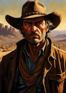 The old gunslinger Blank Meme Template