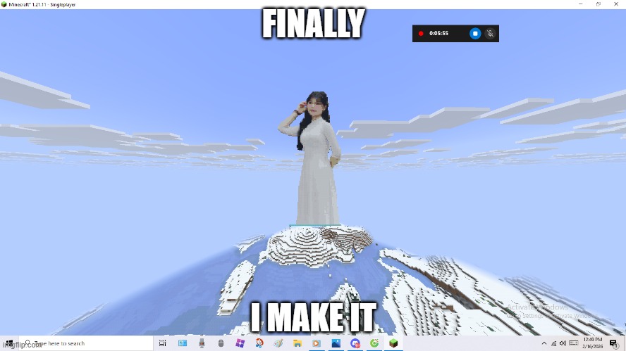 I make it | FINALLY; I MAKE IT | image tagged in nopixel,art | made w/ Imgflip meme maker