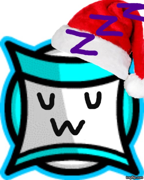 Square and his little nap <3 | image tagged in mouthless square | made w/ Imgflip meme maker