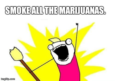 X All The Y Meme | SMOKE ALL THE MARIJUANAS. | image tagged in memes,x all the y | made w/ Imgflip meme maker