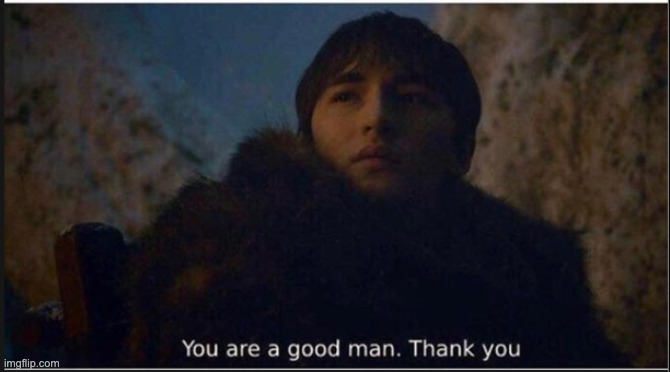 you are a good man | image tagged in you are a good man | made w/ Imgflip meme maker