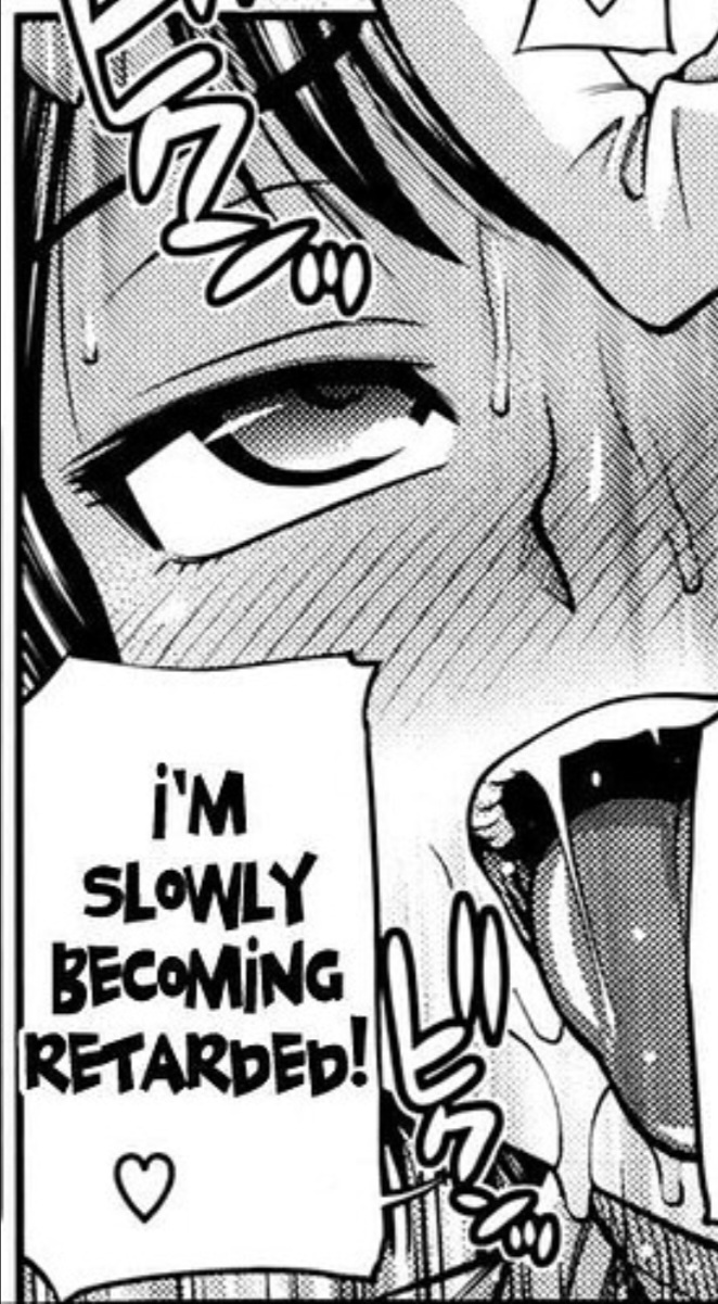 Slowly becoming retarded Blank Meme Template