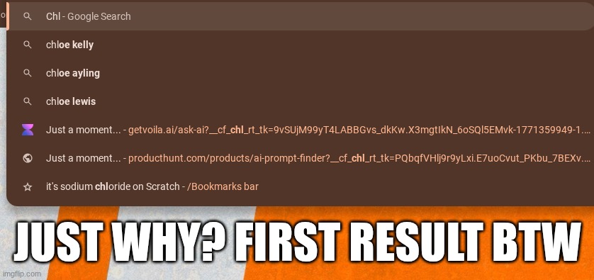 JUST WHY? FIRST RESULT BTW | made w/ Imgflip meme maker