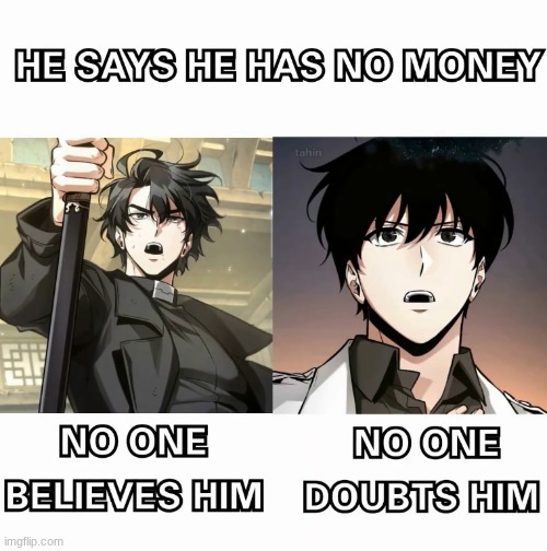 image tagged in orv,kim dokja,yoo joonghyuk | made w/ Imgflip meme maker