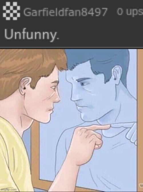 I saw what you deleted | image tagged in pointing mirror guy | made w/ Imgflip meme maker