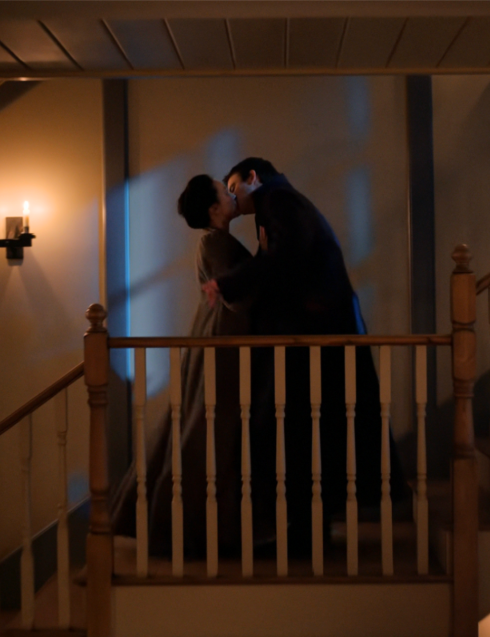 Bridgerton staircase season 4 Blank Meme Template