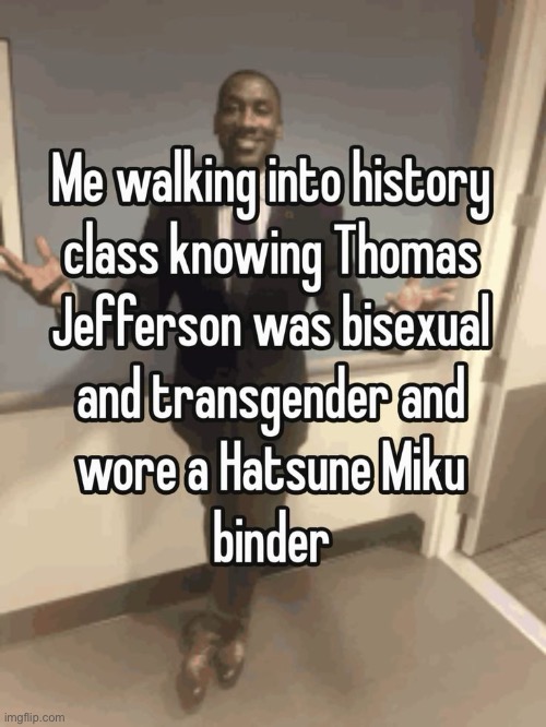 does anyone have the og miku binder image. asking for a friend. | made w/ Imgflip meme maker