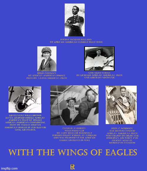 With The Wings Of Eagles | image tagged in black history month,americans,accomplishment | made w/ Imgflip meme maker
