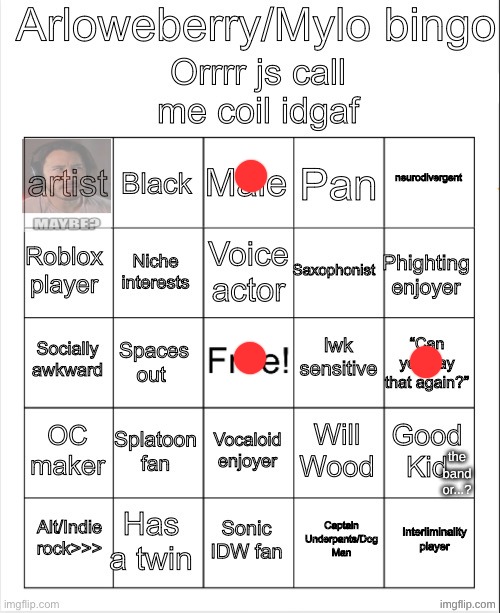 arlowberry bingo | the band or...? | image tagged in arlowberry bingo | made w/ Imgflip meme maker