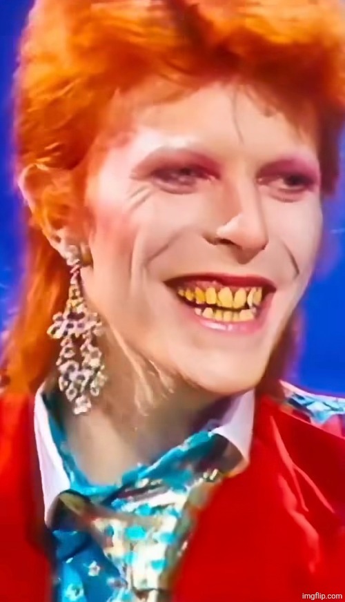David Bowie's smile ❤️ | made w/ Imgflip meme maker