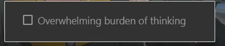 burden of thinking Blank Meme Template