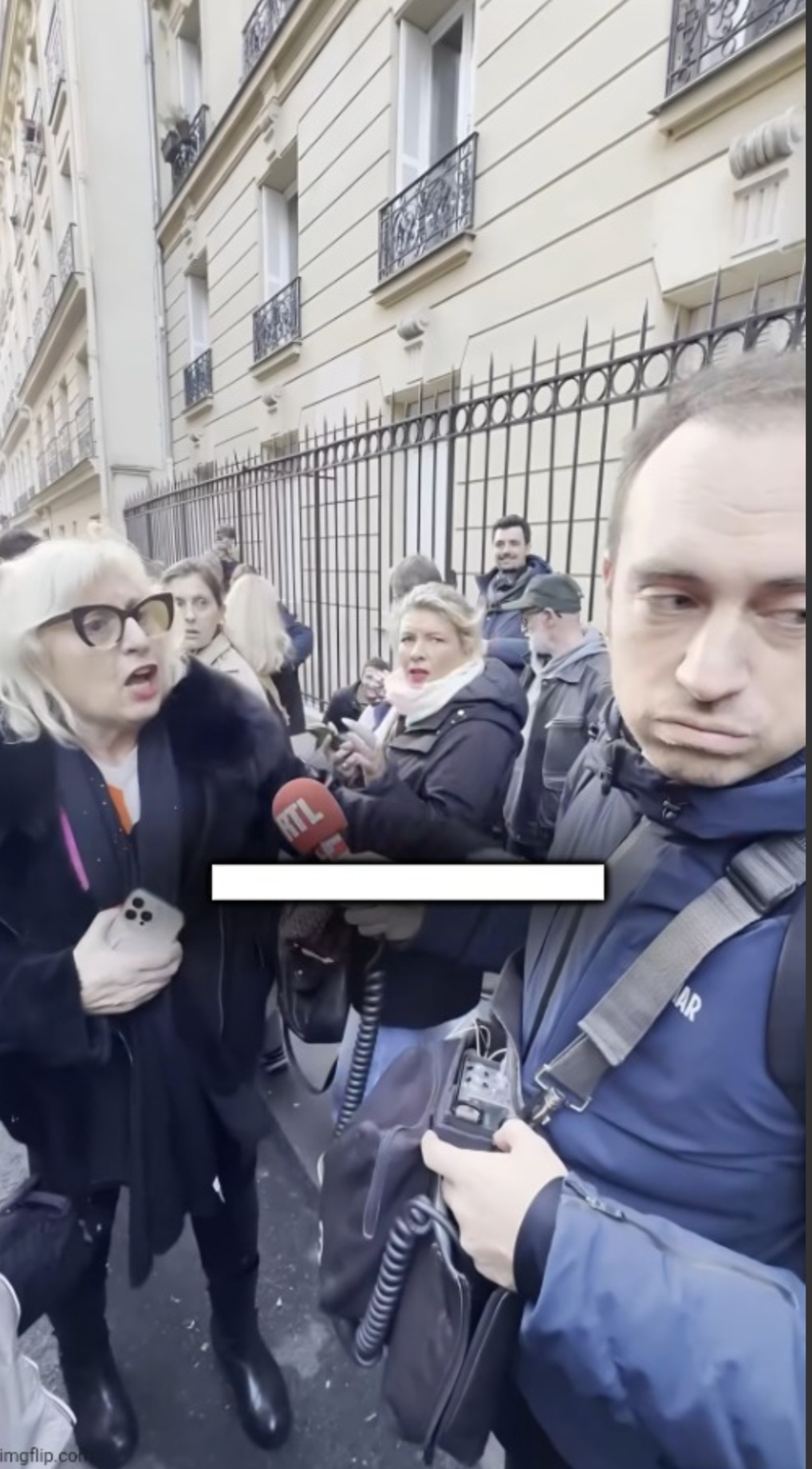 An annoyed journalist Blank Meme Template