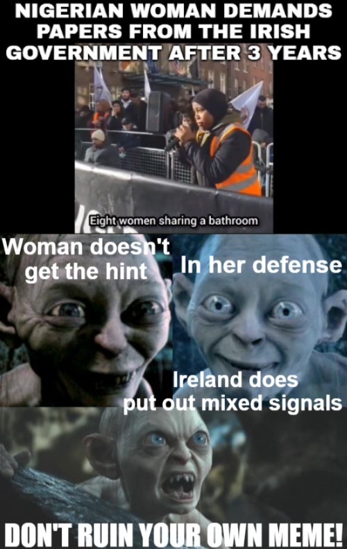 Other version | image tagged in gollum,immigration,europe,funny,politics | made w/ Imgflip meme maker