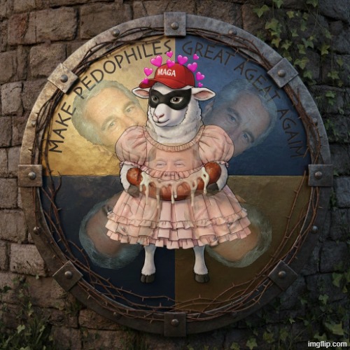 TRUMP COAT OF ARMS | image tagged in coat of arms,trump,jeffrey epstein,epstein,maga,make america great again | made w/ Imgflip meme maker