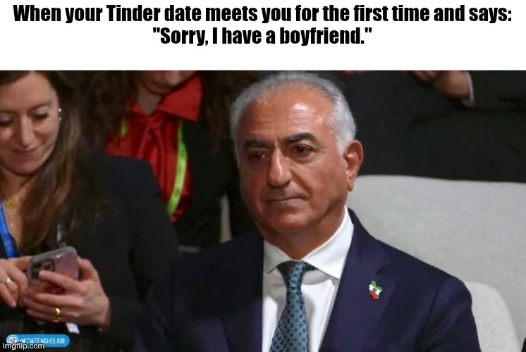 Sad man | When your Tinder date meets you for the first time and says:
"Sorry, I have a boyfriend." | image tagged in sad man | made w/ Imgflip meme maker