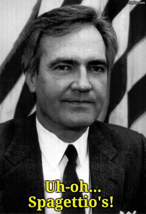 Victims of Leftist Terrorism: Vince Foster | Uh-oh... Spagettio's! | image tagged in victims of leftist terrorism vince foster | made w/ Imgflip meme maker