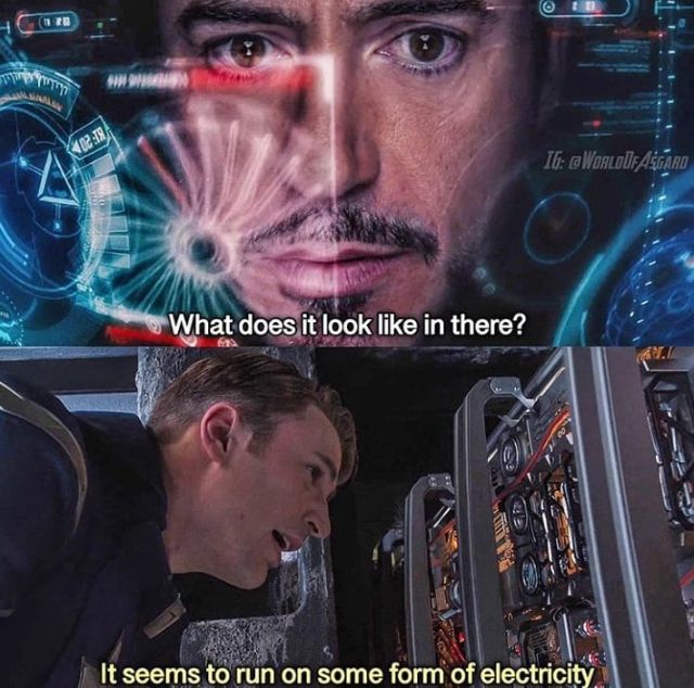 It appears to run on some form of electricity Blank Meme Template