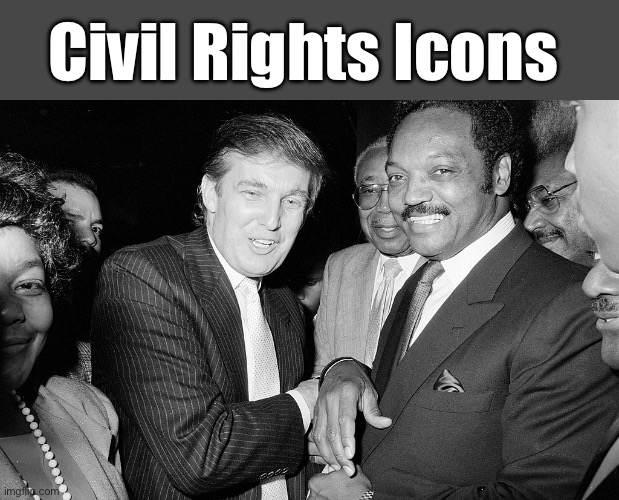 Trump and Jackson | Civil Rights Icons | image tagged in trump and jackson,politics lol,memes | made w/ Imgflip meme maker