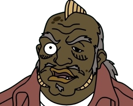 ”Fish-Man Hunter” Uncle Ruckus ( No Relation ) Blank Meme Template