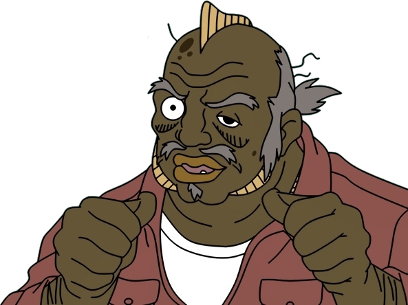 Uncle Ruckus The Fish-Man Blank Meme Template