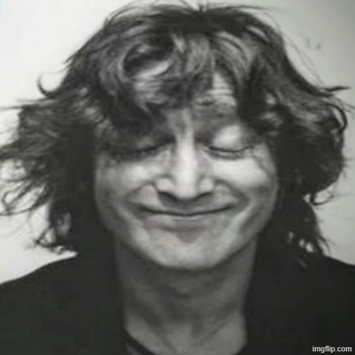 John Lennon holding back laughter | image tagged in john lennon holding back laughter | made w/ Imgflip meme maker