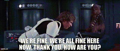We're all fine here now. Thank you. How are you? Blank Meme Template
