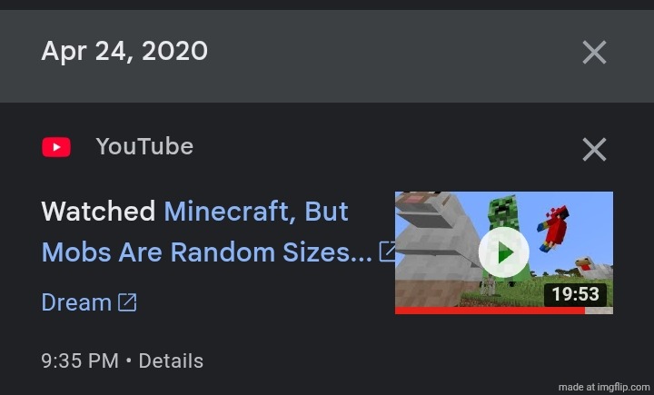 apparently this is the 4th youtube video ive seen on my account. | made w/ Imgflip meme maker