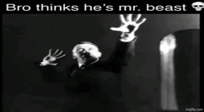 . | image tagged in bro thinks he s mr beast | made w/ Imgflip meme maker