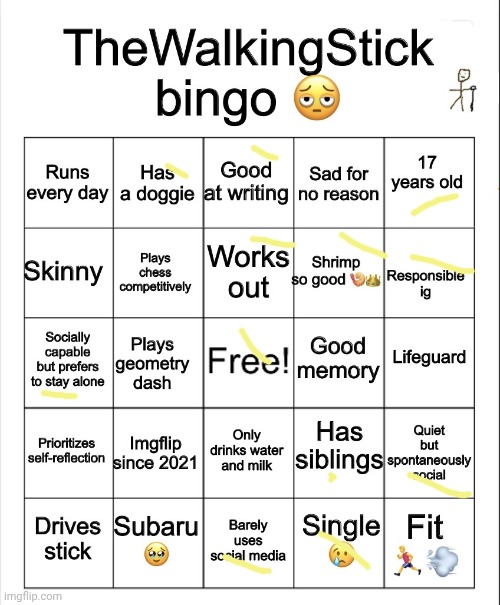 Lol no bingo firbme, BUT YOU BETTER BET UR AHH I'M A GOOD WRITER | image tagged in thewalkingstick bingo | made w/ Imgflip meme maker
