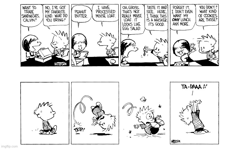 image tagged in calvin and hobbes,comics | made w/ Imgflip meme maker