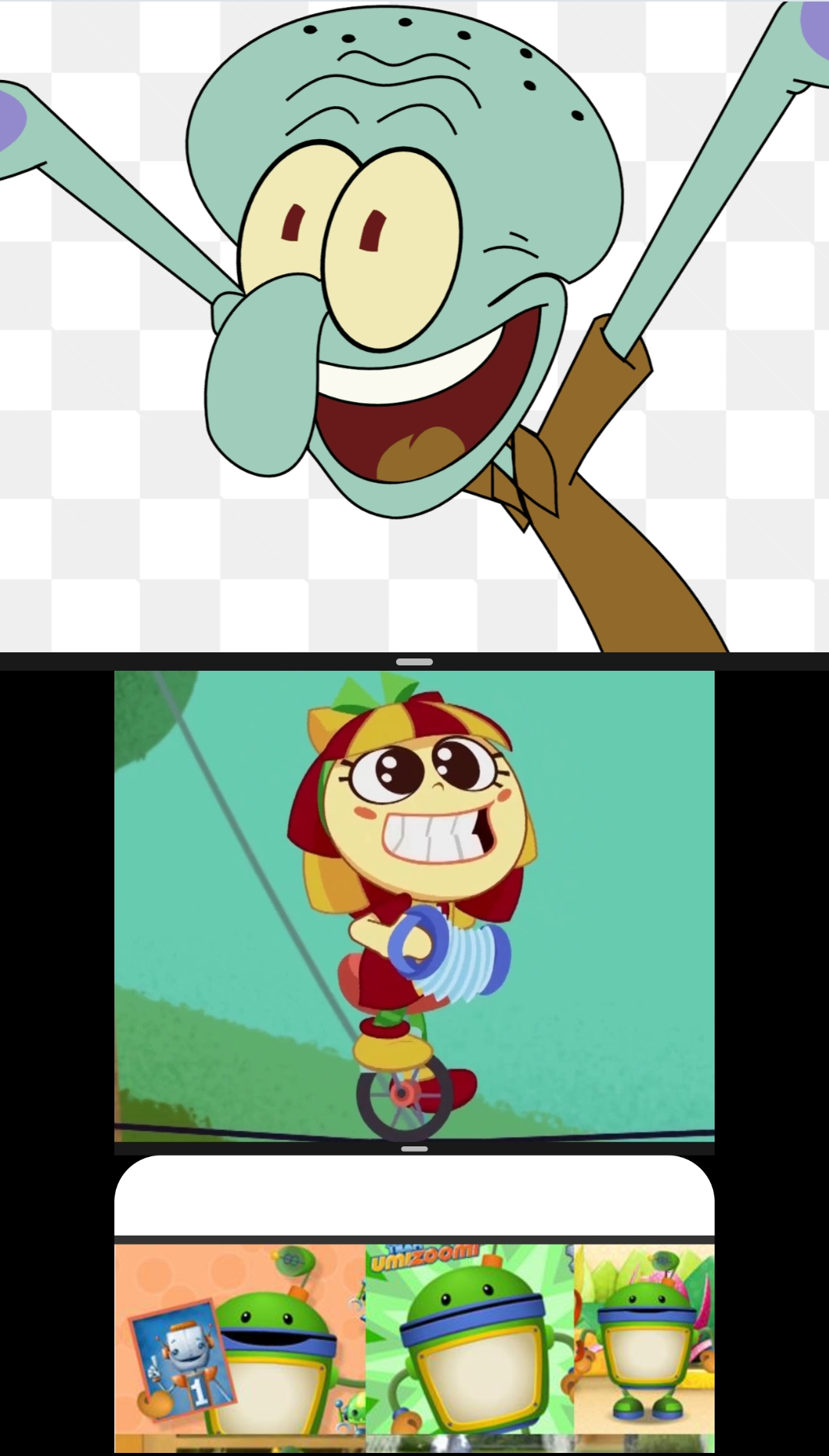 Excited characters Blank Meme Template