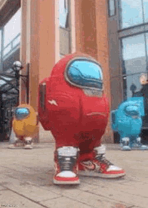 The iconic Among Us drip. | image tagged in drip among us,drop,detox | made w/ Imgflip meme maker