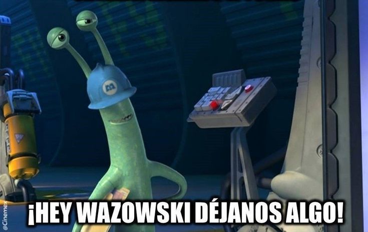 Hey wazowski dejanos algo Blank Meme Template