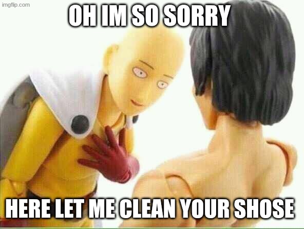 Did I ask you  | OH IM SO SORRY HERE LET ME CLEAN YOUR SHOSE | image tagged in did i ask you | made w/ Imgflip meme maker