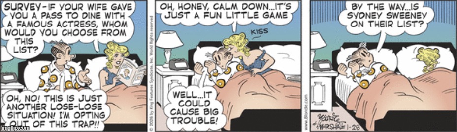 Blondie | image tagged in comics | made w/ Imgflip meme maker