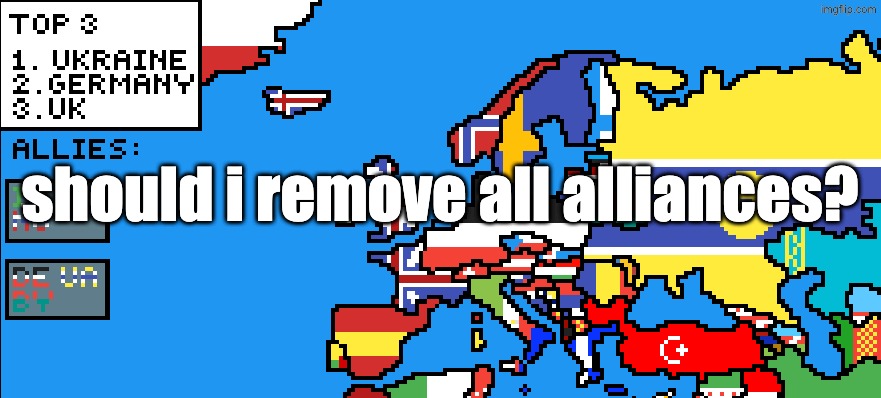 should i remove all alliances? | made w/ Imgflip meme maker