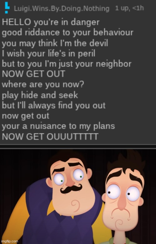 image tagged in hello neighbor | made w/ Imgflip meme maker